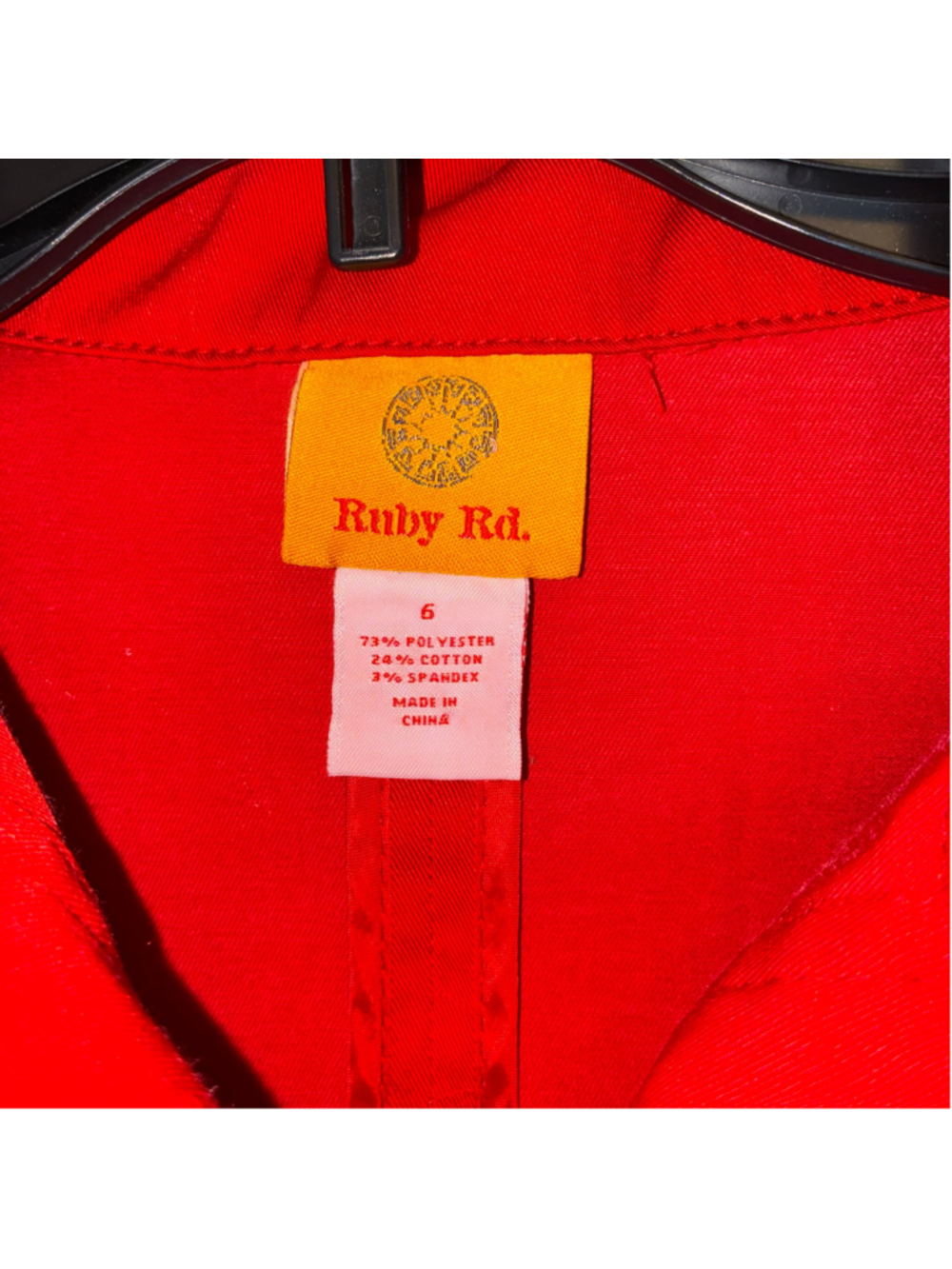 Women's Ruby Rd. Utility Jacket Red Size 6 - Picture 4 of 4